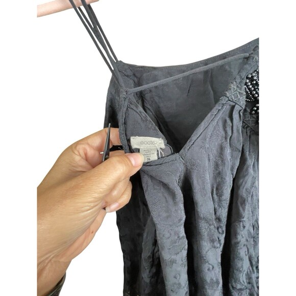 Ecoté Siberian Flowy Embroidered Bead Embellished Tassel Strappy Size Small - Picture 6 of 10